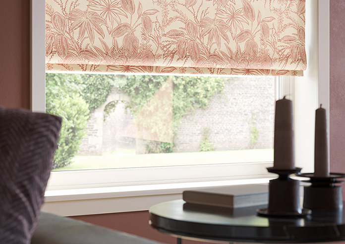 Maui, Burnt Red - Motorised Roman Blind - Image 5